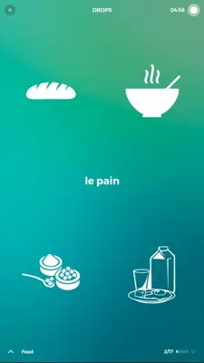 Drops Learn French language and words for free android App screenshot 8